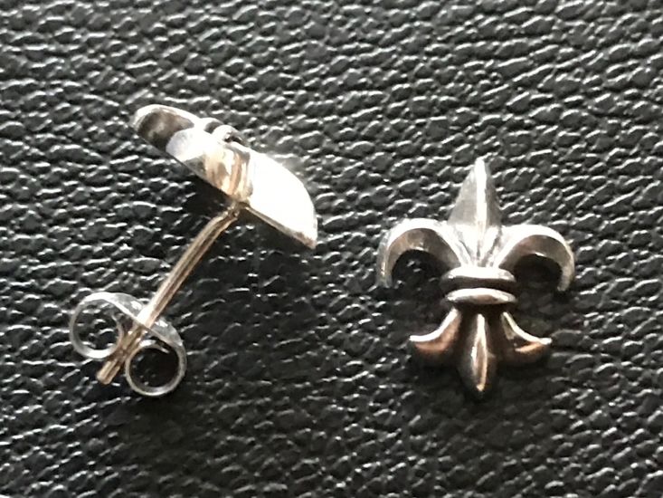 1 Paar Ohrstecker 925 Silber Stecker Motive Engel Putte Fleur de Lys Lilie